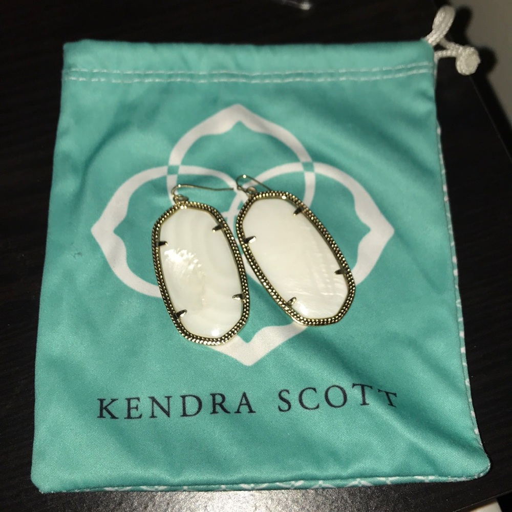 Authentic KS Danielle Earrings in White